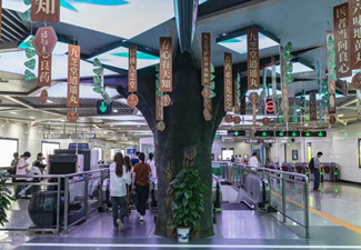 九芝堂長沙地鐵創(chuàng)意廣告，地鐵屏蔽門掛艾草給懂儀式感的您!
