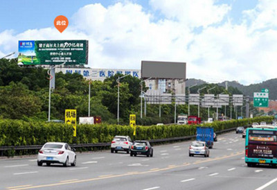 深圳水官高速布瀾李朗段出口雙面立柱大牌廣告 深圳水官高速布瀾李朗段出口雙面立柱大牌廣告