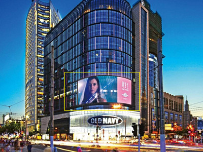 上海南京西路靜安寺百樂門led屏廣告