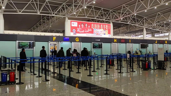 石家莊正定國際機場T2國內安檢口LED廣告