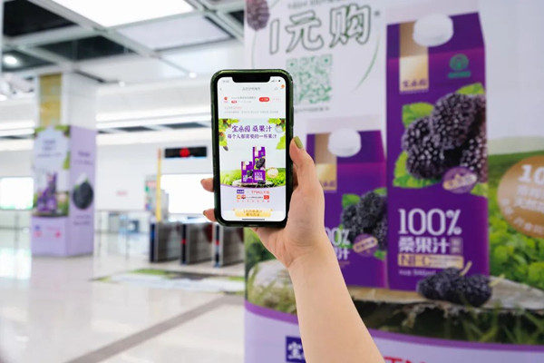 寶桑園桑果汁深圳地鐵廣告