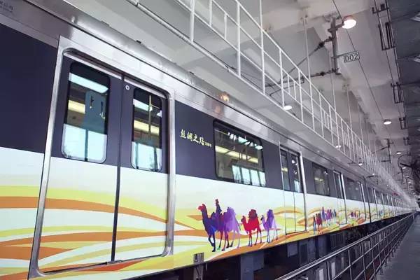 絲綢之路主題西安地鐵廣告
