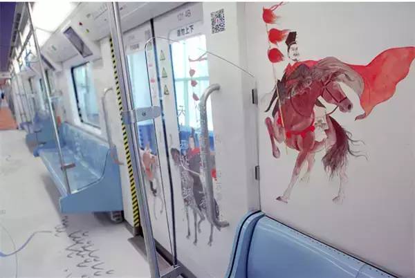 絲綢之路主題西安地鐵廣告