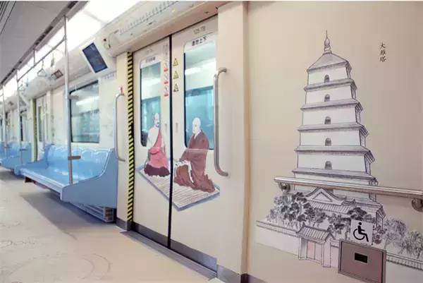 絲綢之路主題西安地鐵廣告