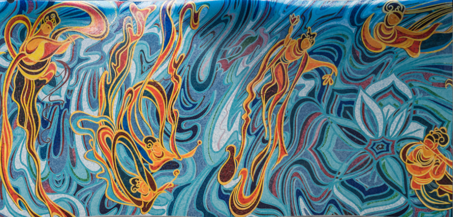 航天東路站——《追夢飛天》