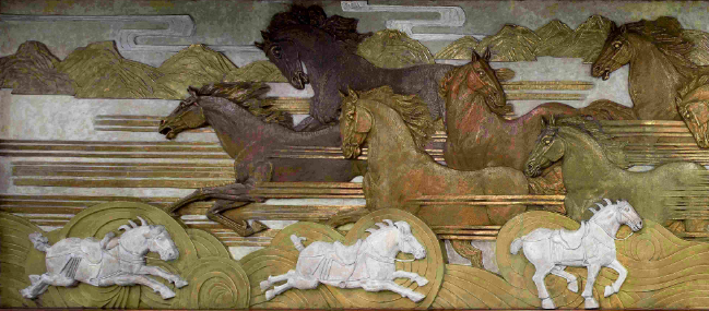 咸寧路站——《絲路駿馬》