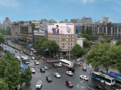 杭州湖濱超廣角led屏廣告 杭州湖濱超廣角led屏廣告