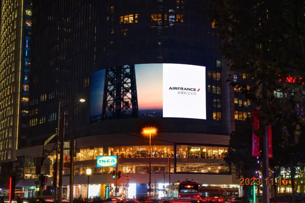 法國航空戶外LED廣告 法國航空戶外LED廣告