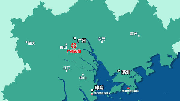 廣州南站串聯(lián)起灣區(qū)城市群