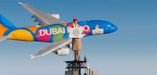 迪拜世博會飛機廣告 迪拜世博會飛機廣告